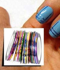 Полосы в дизайне ногтей: как сделать маникюр лентами в домашних условиях